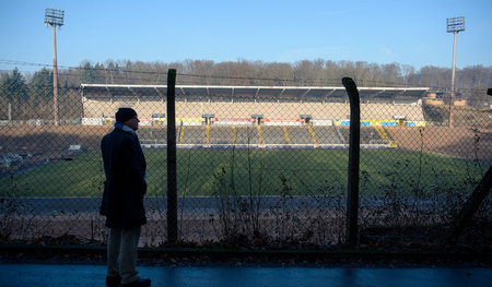 Nur die Nordtribüne steht noch: Lupa-Baustelle in Saarbrücken