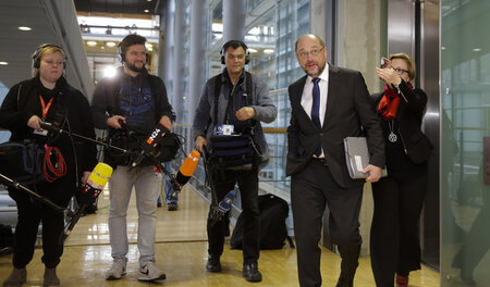 SPD-Vorsitzender und Ex-Kanzlerkandidat Martin Schulz trifft zu ... SPD-Vorsitzender und Ex-Kanzlerkandidat Martin Schulz trifft zu ...