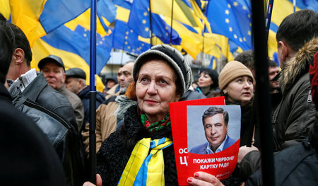 Aufmarsch von Saakaschwili-Anhängern am 27. November in Kiew