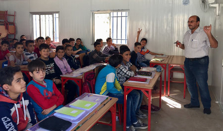 Die Ibrahim-Al-Tanbi-Schule in Aleppo diente den Dschihadisten a...