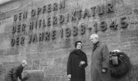 Das Mitglied der »Roten Kapelle«, Greta Kuckhoff, in der Gedenks...