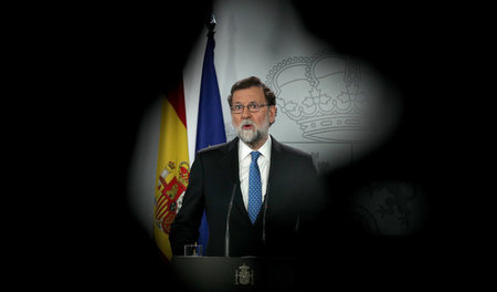 Nicht kompromissbereit: Spaniens Ministerpräsident Mariano Rajoy...