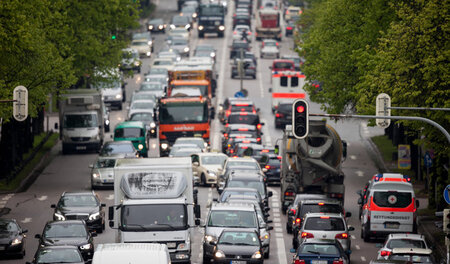 Insbesondere in den Städten, wie hier in München, sorgen Abgase ...