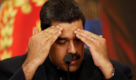 Venezuelas Präsident Nicolás Maduro hat ein anstrengendes Jahr h...
