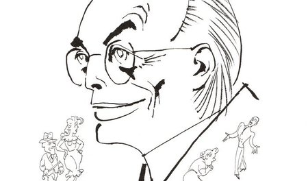 »Alternativer Künstlerreport«: Porträtkarikatur Herluf Bidstrups...