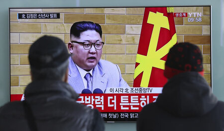 Die Neujahrsansprache von Kim Jong Un wurde am 1. Januar auch in... Die Neujahrsansprache von Kim Jong Un wurde am 1. Januar auch in...