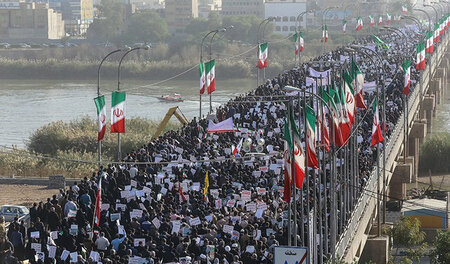 Großdemonstration iranischer Regierungsanhänger am Mittwoch Großdemonstration iranischer Regierungsanhänger am Mittwoch
