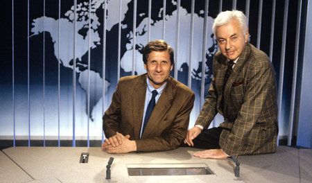 Das waren noch Zeiten. Ulrich Wickert mit Hanns Joachim Friedric...