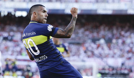 War nie weg: »Apache« Tévez spielt wieder für seine Boca Juniors...