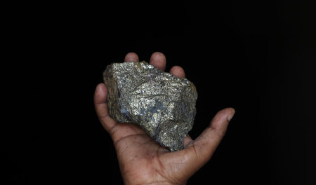 Kupfererz aus den Kilembe-Minen in Uganda, Aufnahme vom 31. Janu...