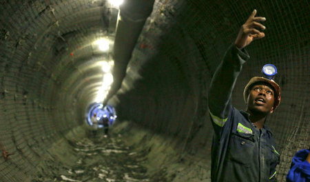 In der Cullinan-Diamantenmine bei Pretoria/Südafrika, 2. Februar...