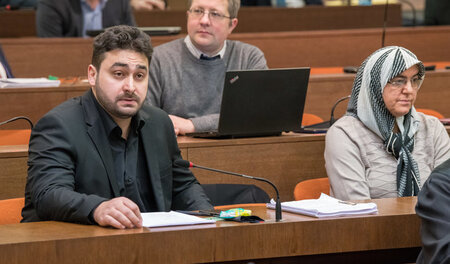 Abdulkerim und Adile Simsek, Sohn und Witwe des ersten NSU-Mordo...