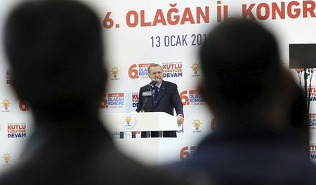 Kundgebung des türkischen Präsidenten Recep Tayyip Erdogan am 13...