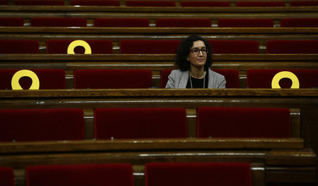 ERC-Generalsekretärin Marta Rovira am Mittwoch im katalanischen ...