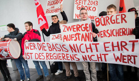 Die Jusos sind klar gegen eine »große Koalition«. Nur, wie wird ... Die Jusos sind klar gegen eine »große Koalition«. Nur, wie wird ...