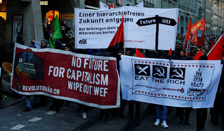 Protest gegen das Weltwirtschaftsforum (Bern, 13. Januar)