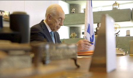 Schimon Peres (1923–2016), seit 1959 israelischer Vizeverteidigu...