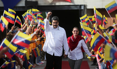 Will sich nicht beugen: Venezuelas Präsident Nicolás Maduro mit ...