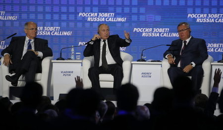 Hat heimische Banken im Griff: Präsident Wladimir Putin im Jahr ...