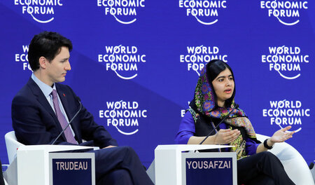 Friedensnobelpreisträgerin Malalai Yousafzai appellierte am Donn...
