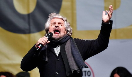 Sieht sich schon als Regierungschef: Beppe Grillo