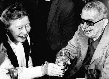 Beauvoir und Sartre – hier am 21. Juni 1977 in Paris – machten »... Beauvoir und Sartre – hier am 21. Juni 1977 in Paris – machten »...