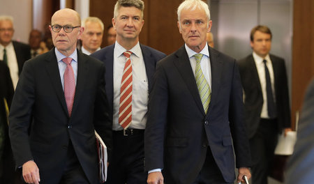 Bauernopfer Steg: Am Dienstag verkündete VW-Vorstandschef Matthi...