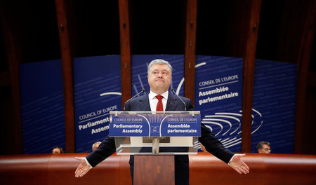 Hofft auf frisches Geld von der EU: Der ukrainische Präsident Pe...