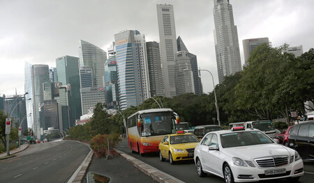 Verkehr in Singapur (Januar 2016)