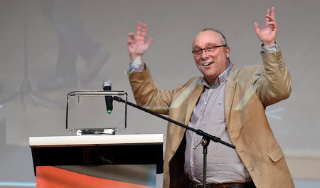 Jens Maier, Richter und Bundestagsabgeordneter der AfD, in Siege...