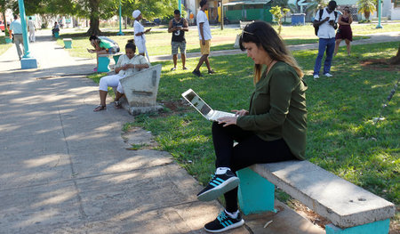 Auf Washington angewiesen? Elaine Díaz am Montag in einem Park i...