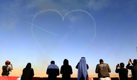 Für Israelflüge bisher gesperrt: Himmel über Saudi-Arabiens Haup...