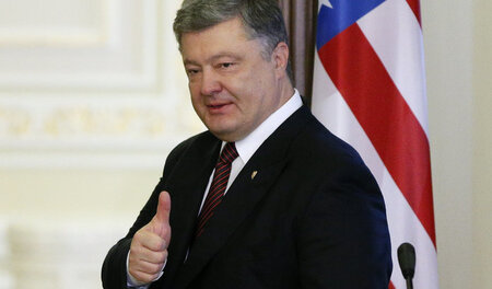 Fuchs im Hühnerstall? Petro Poroschenko, ukrainischer Präsident ...