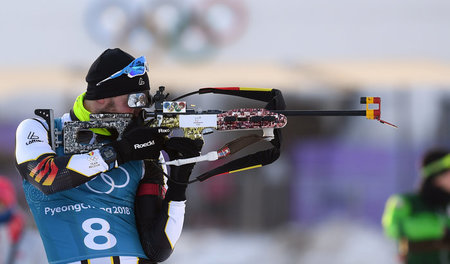 Abknallen-und-wegsein: olympisches Biathlon