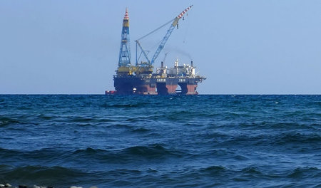 Bohrplattform der italienischen ENI vor der Küste von Larnaka