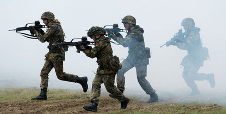 Aufmarschzone ­Bundesrepublik: Manöver der Bundeswehr in Torgelo...