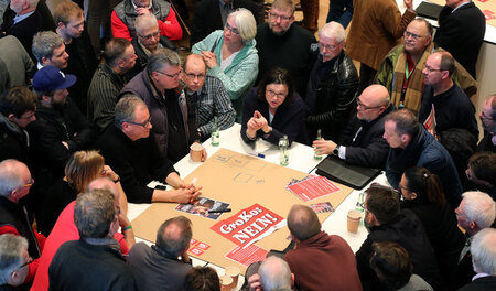 SPD-Fraktionschefin Andreas Nahles am Sonntag im nordhrein-westf...