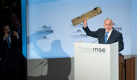 München, 18. Februar: Israels Ministerpräsident Benjamin Netanja...