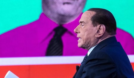 Der ehemalige Ministerpräsident und Chef der Forza Italia Silvio...