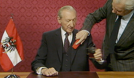 »Was war es denn, das uns geholfen hat?« Kurt Waldheim vor einem...