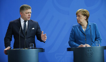 Unterschiedlicher Auffassung: Der slowakische Premier Robert Fic...