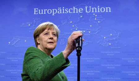 Bundeskanzlerin Angela Merkel am Freitag in Brüssel