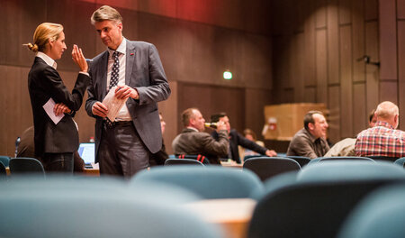 AfD-Politiker Marc Jongen vor seinem Einzug in den Bundestag mit...