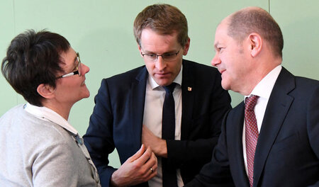 Handelseinig. Monika Heinold (Grüne), Finanzministerin Schleswig...