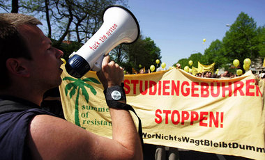 Nicht abfinden mit Studiengebühren. Protest am Mittwoch in Hambu...