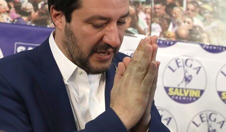 Gilt als eigentlicher Wahlsieger: Lega-Chef Matteo Salvini. Die ...