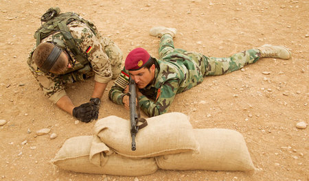 Schießanlage nahe der nordirakischen Stadt Erbil: Bundeswehrsold...