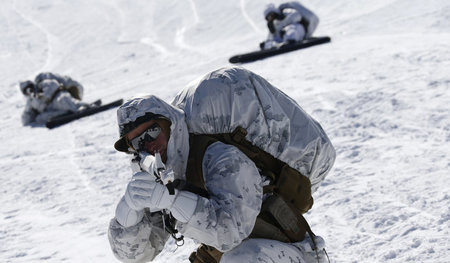 Kalter oder bald heißer Krieg? US-Marines simulieren am 7. Febru...