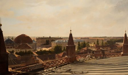 Eduard Gärtner: Blick vom Dach der Friedrich-Werderschen Kirche,... Eduard Gärtner: Blick vom Dach der Friedrich-Werderschen Kirche,...