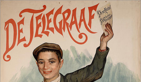 Das waren noch Zeiten: Reklame für den ­niederländischen Telegra...